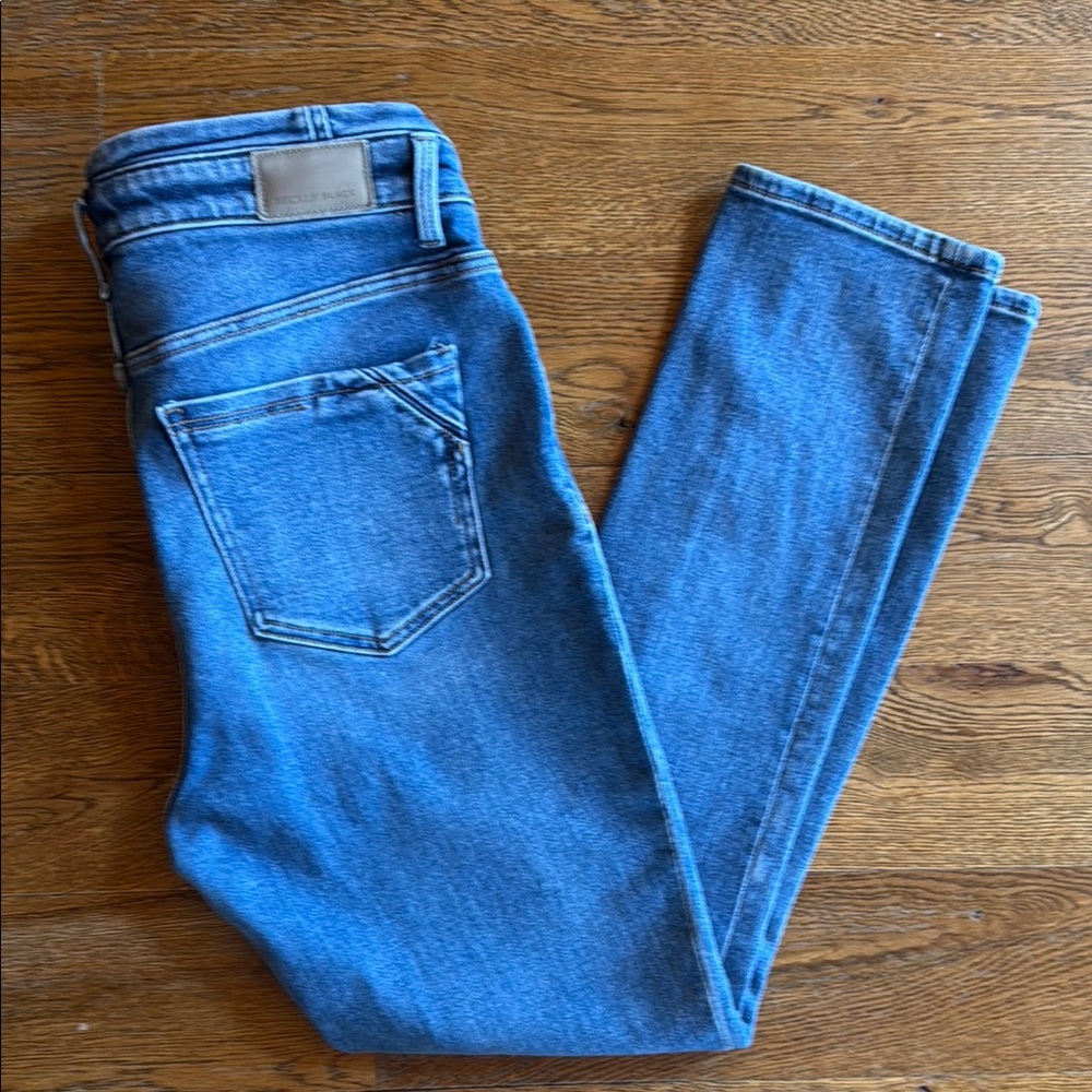 Women's Buckle Black High Rise Skinny Jeans in Blue
